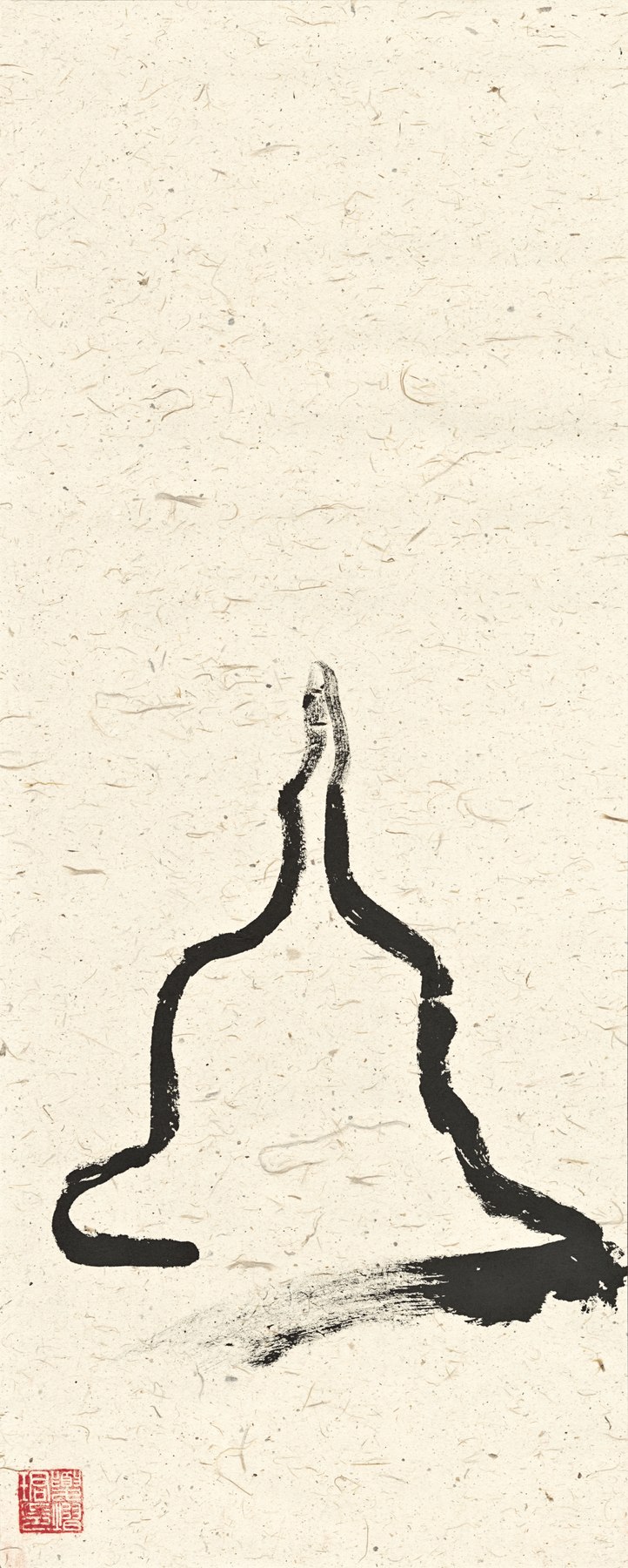 一笔佛塔 — Stupa in a Single Stroke
